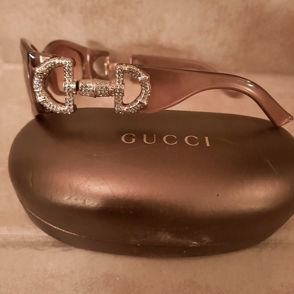 Gucci Accessories Gucci Swarovski Crystal Horsebit Sunglasses